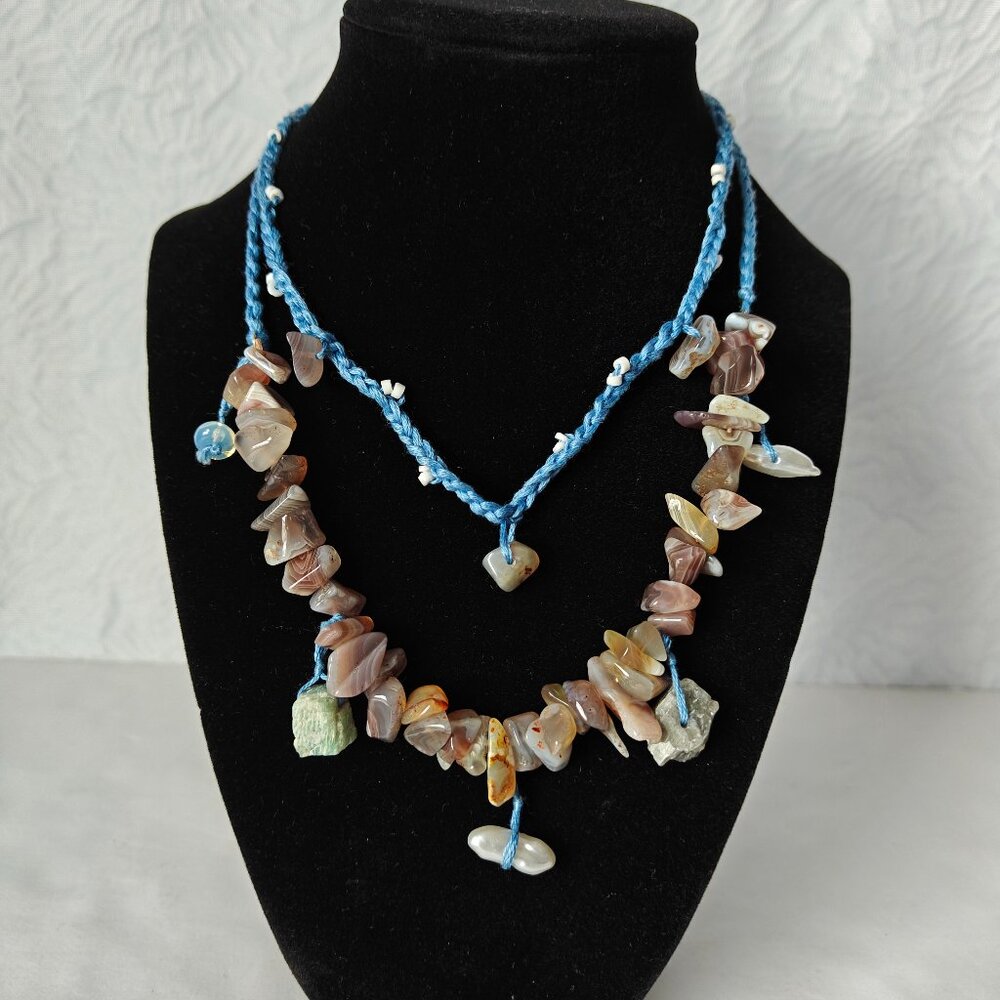 FREE PEOPLE X ARIANA OST Paris Single Layer Necklace Bohemian Beach Artisanal